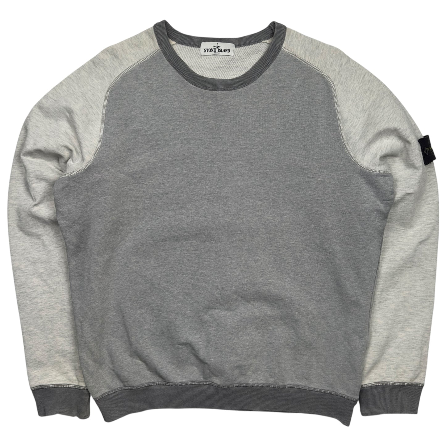 A/W 12 Stone Island Two Tone Raglan Sleeve Crewneck Sweater