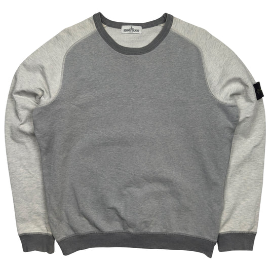 A/W 12 Stone Island Two Tone Raglan Sleeve Crewneck Sweater