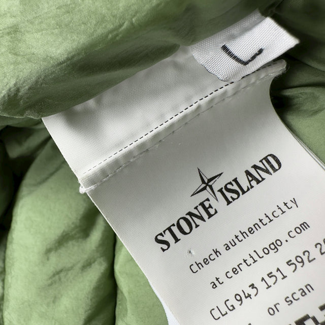 S/S 23 Stone Island Loom Woven Chambers R-Nylon Down TC Puffer Jacket - Sage Green