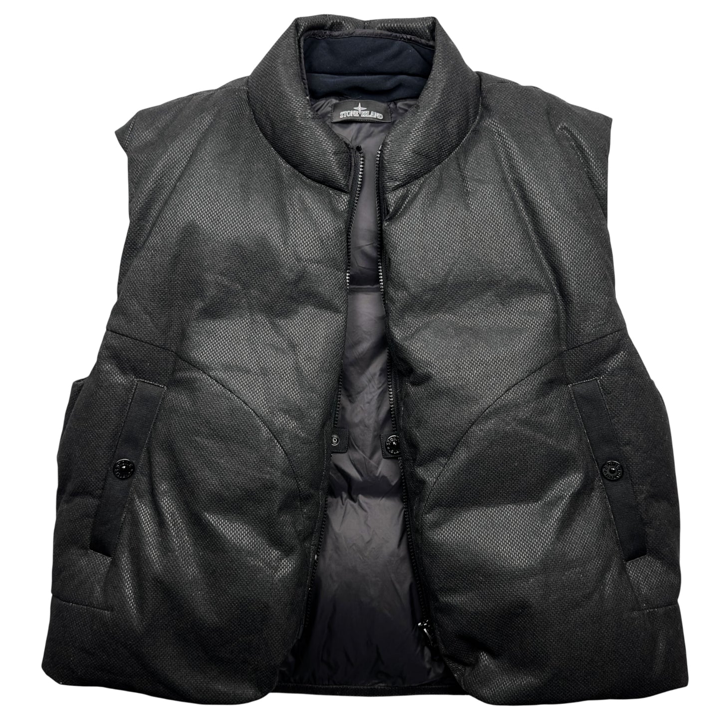 A/W 22 Stone Island Shadow Project Textile Non Woven Poly Down Gilet