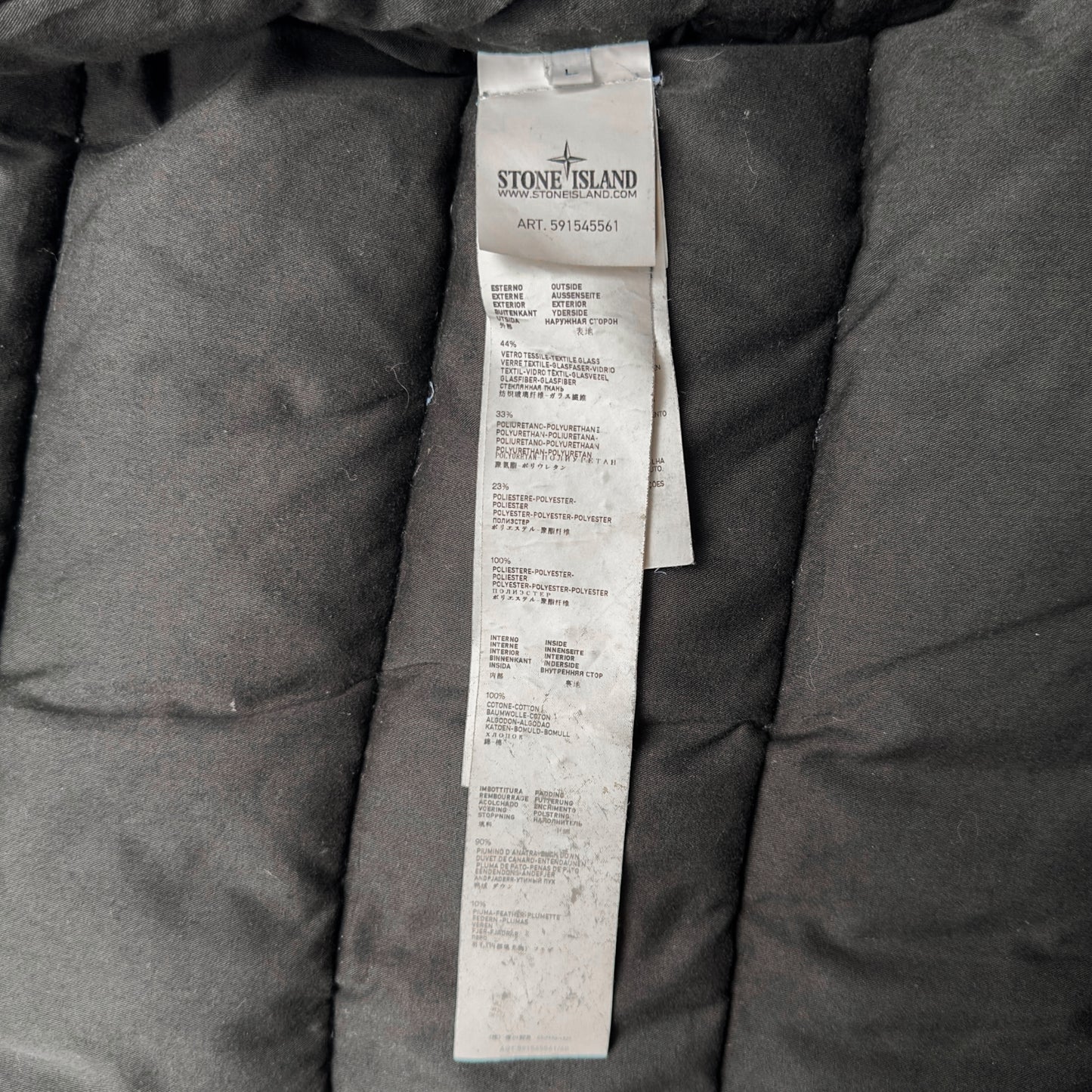 A/W 13 Stone Island Mesh Reflective Down Special Process Jacket