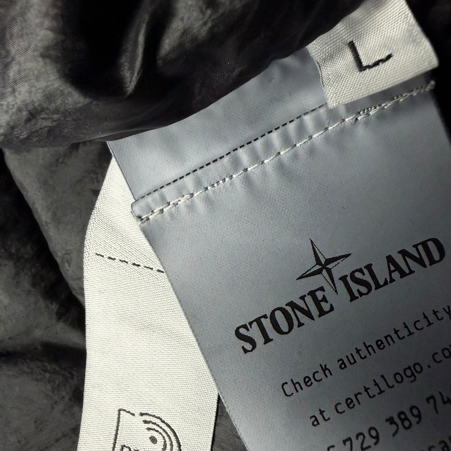 S/S 24 Stone Island Loom Woven Chambers R-Nylon Down TC Puffer Jacket - Black