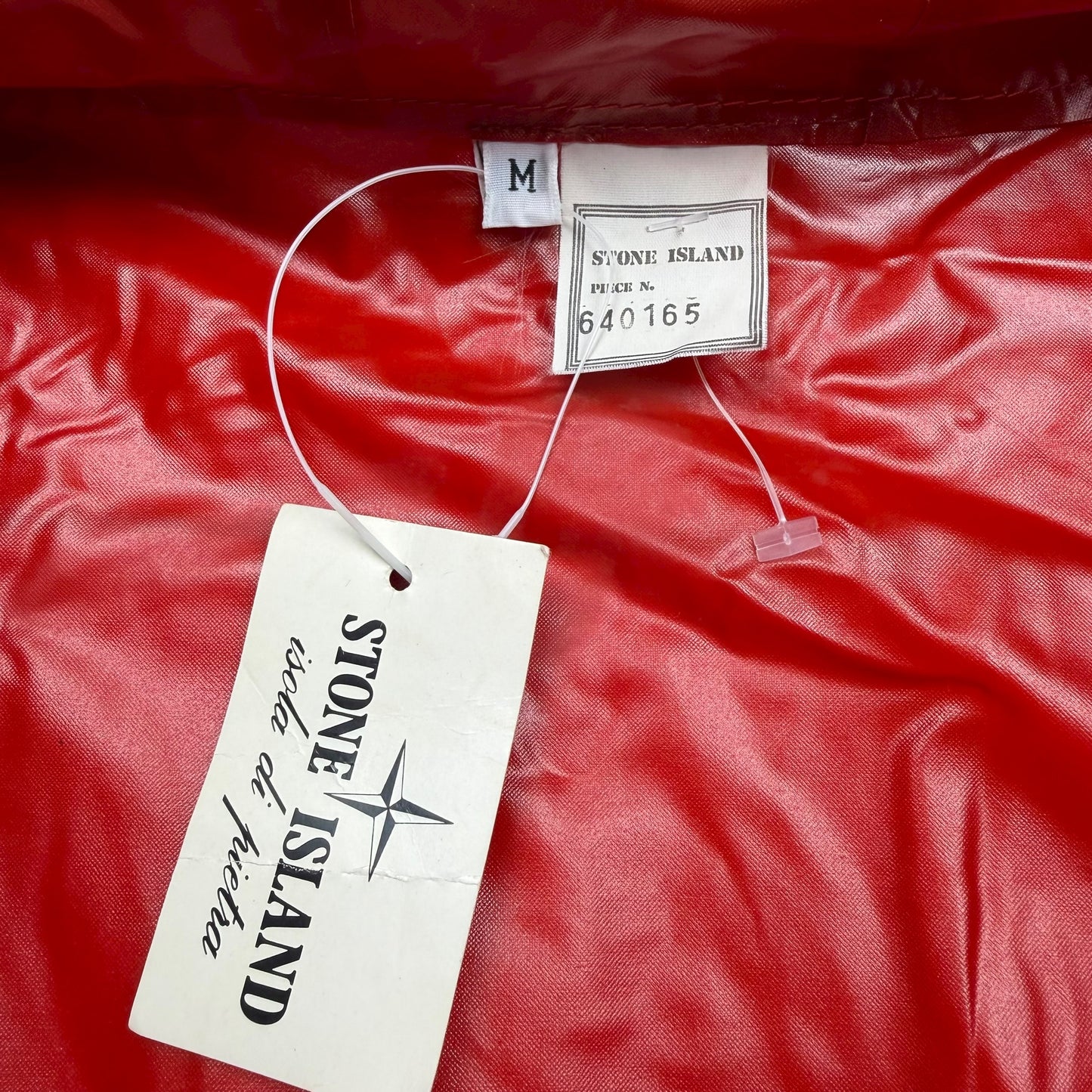 S/S 88 Stone Island PVC Rain Jacket - Red