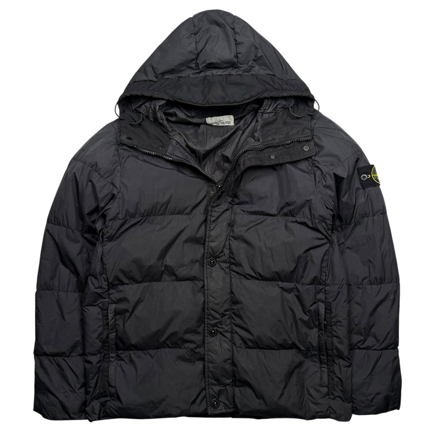 A/W 16 Stone Island Crinkle Reps NY Down Puffer Jacket - Black