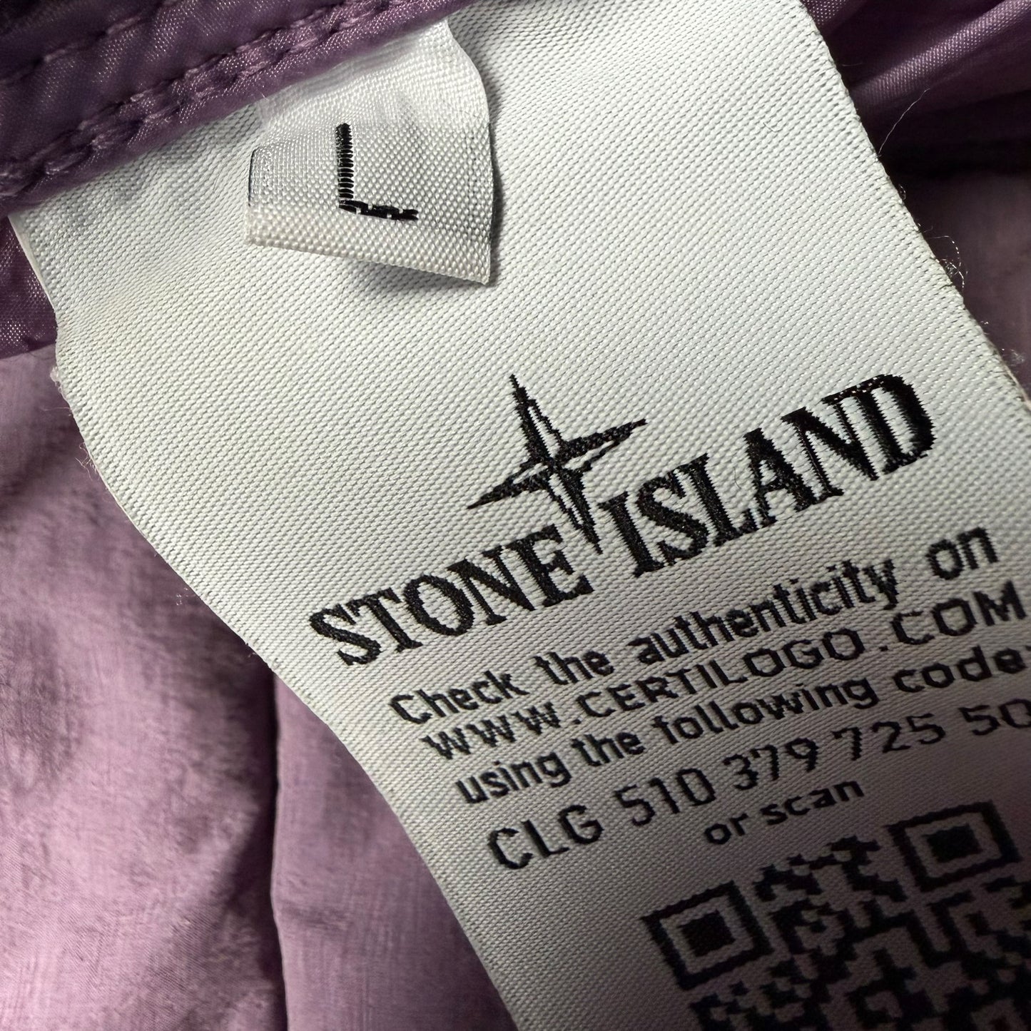 A/W 20 Stone Island Loom Woven Down Chambers Stretch Nylon Down TC Puffer Jacket - Purple