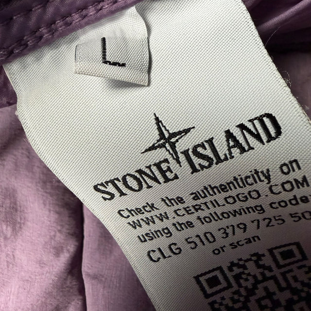 A/W 20 Stone Island Loom Woven Down Chambers Stretch Nylon Down TC Puffer Jacket - Purple