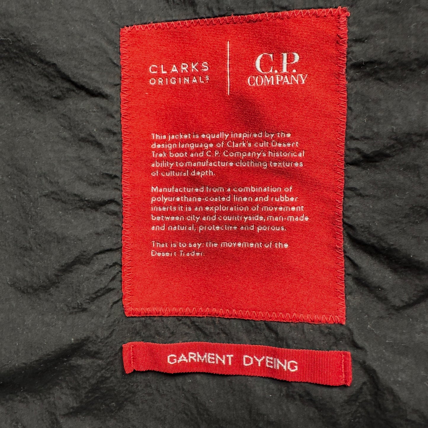 C.P. Company X Clarks Lino Wax Goggle Jacket - Black