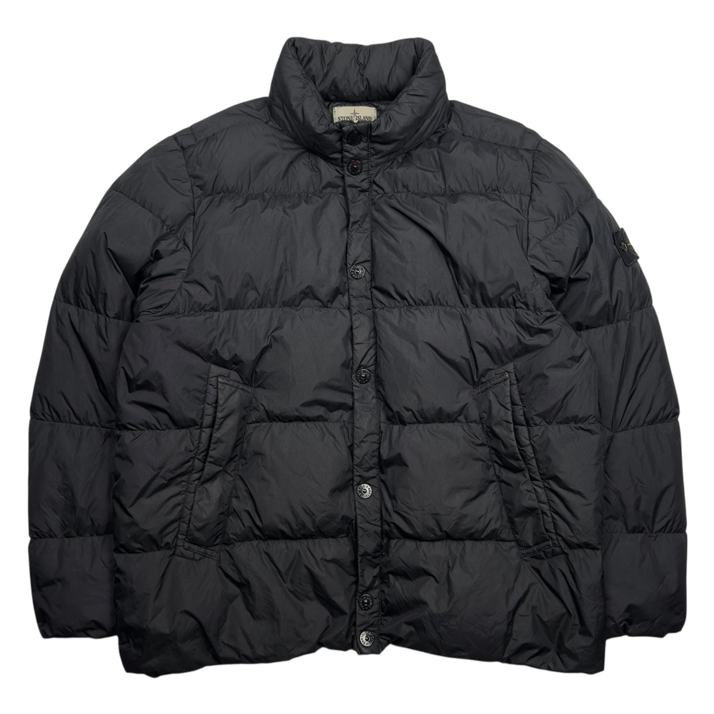 A/W 15 Stone Island Crinkle Reps NY Down Puffer Jacket - Black