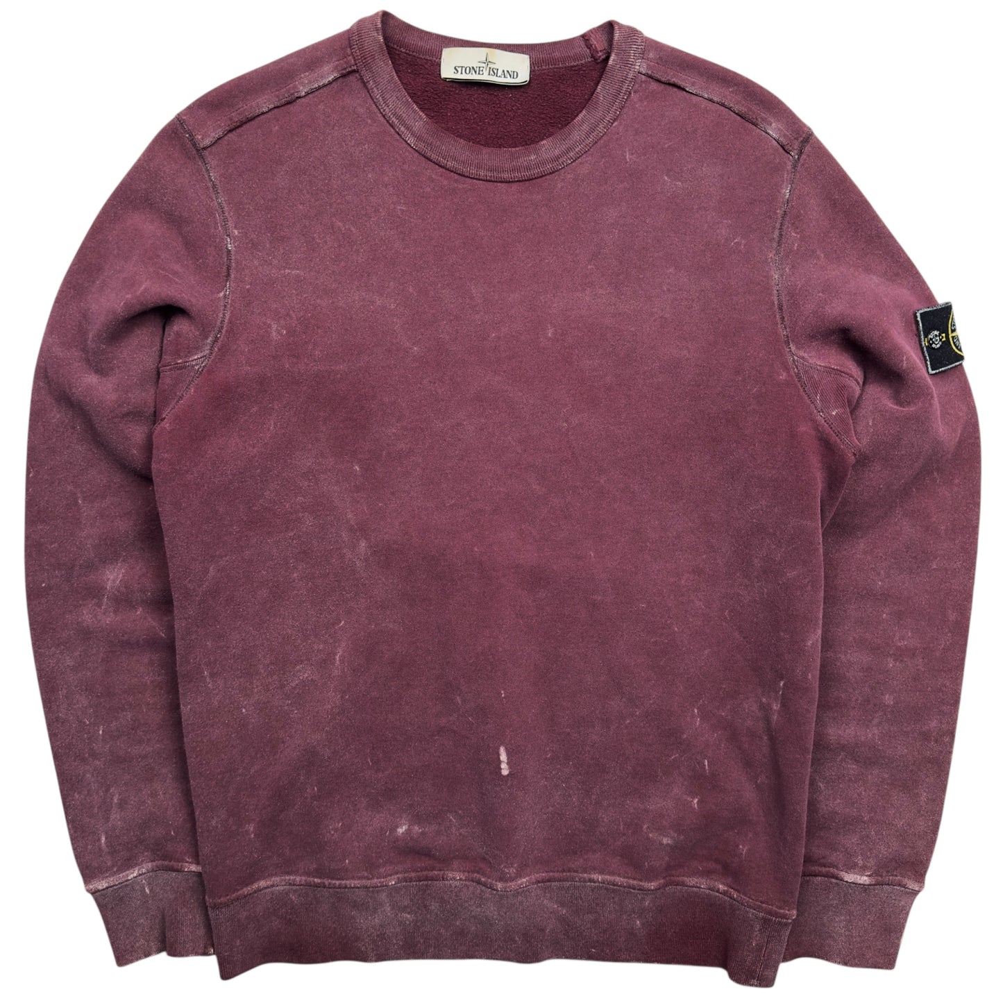 A/W 17 Stone Island Frost Crewneck Sweater - Burgundy