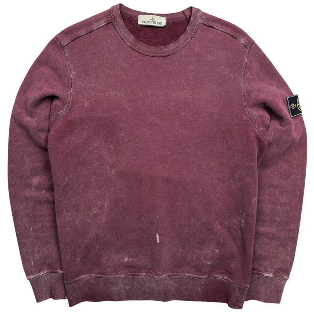 A/W 17 Stone Island Frost Crewneck Sweater - Burgundy