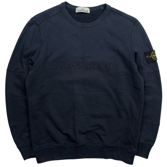 A/W 18 Stone Island Embroidered Logo Sweater - Navy