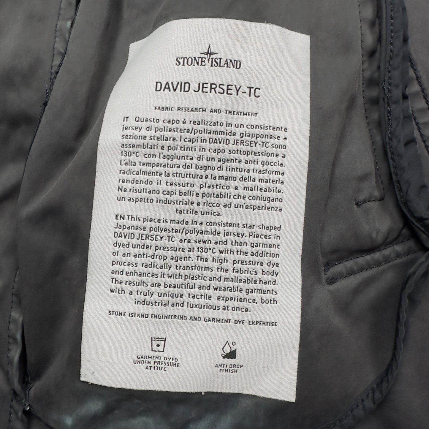 S/S 16 Stone Island David Jersey Trench Coat