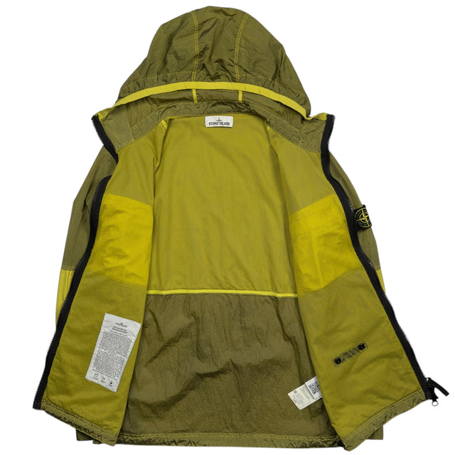 S/S 19 Stone Island Nylon Metal Watro Ripstop Windbreaker Jacket - Yellow