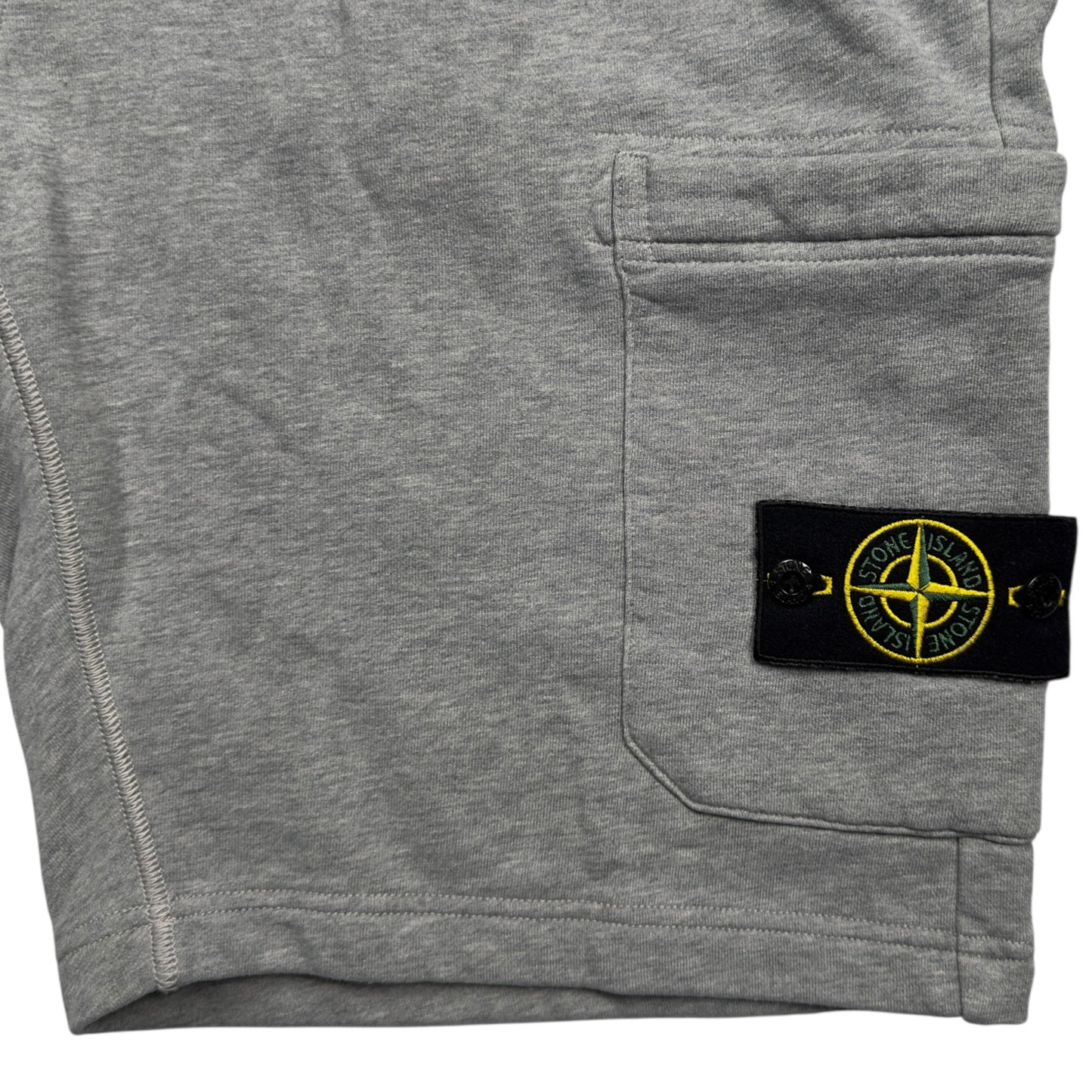 S/S 22 Stone Island Cotton Jersey Cargo Shorts - Grey
