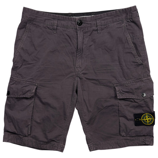 S/S 19 Stone Island Slim Fit Cargo Shorts - Dark Purple