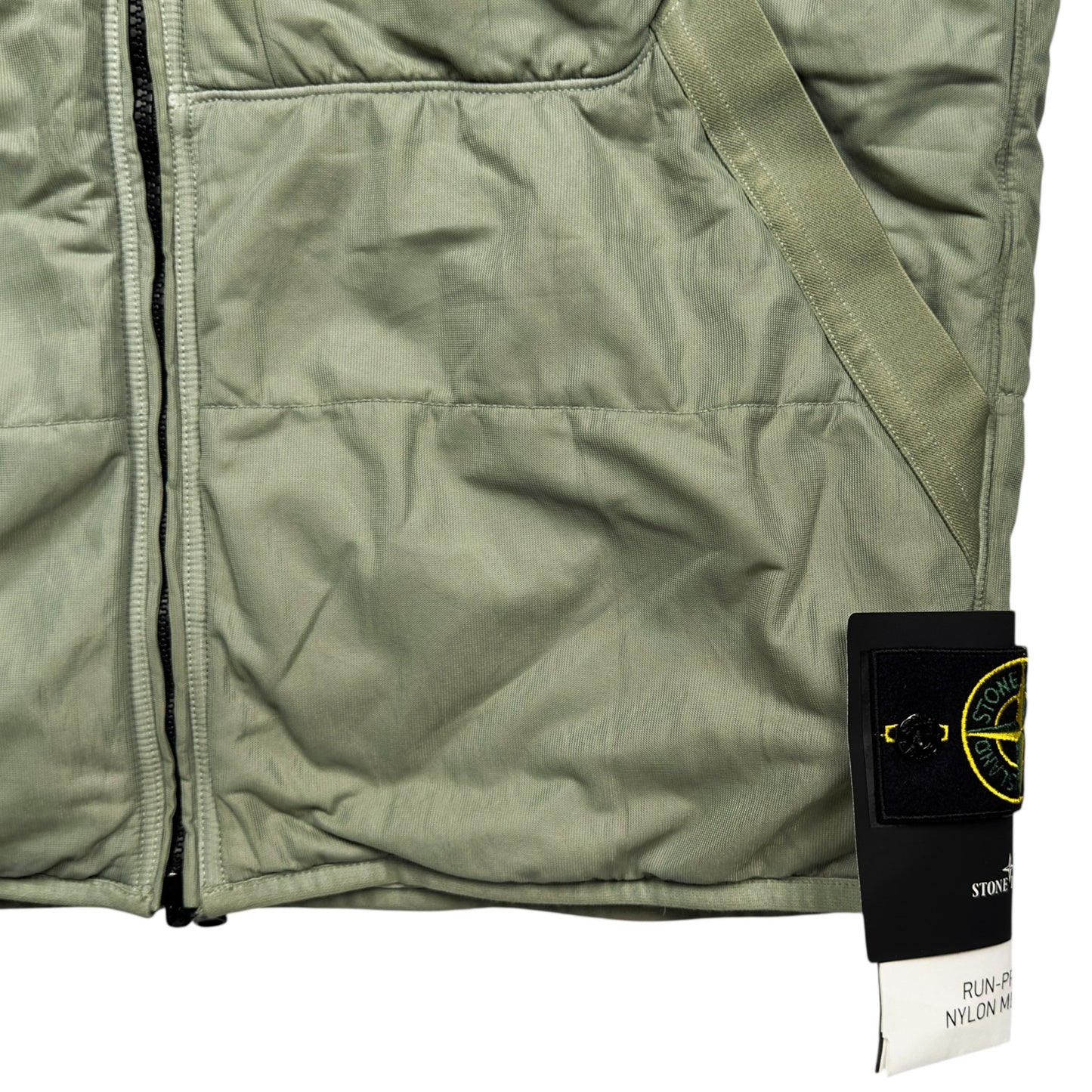 S/S 25 Stone Island Run Proof Nylon Mesh TC - Sage Green