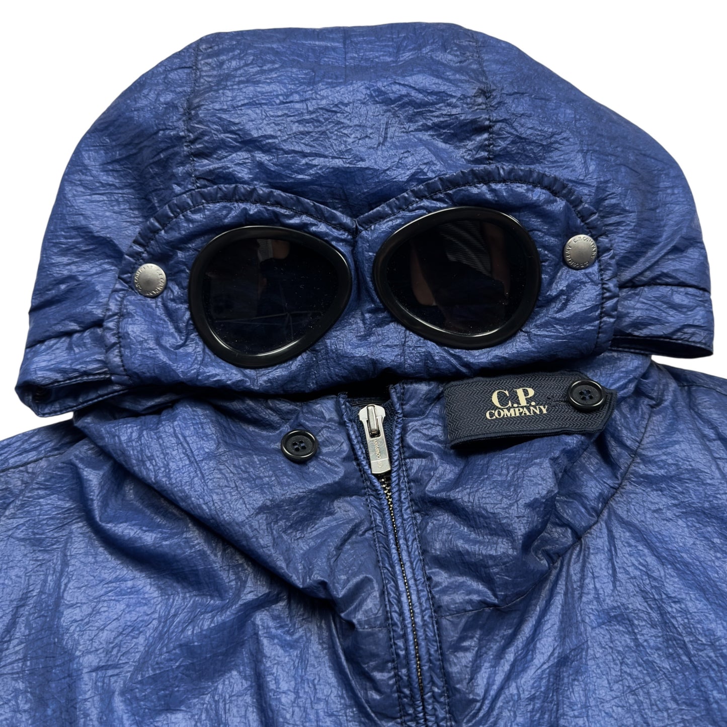 C.P. Company Lightweight Padded Goggle Jacket - Navy