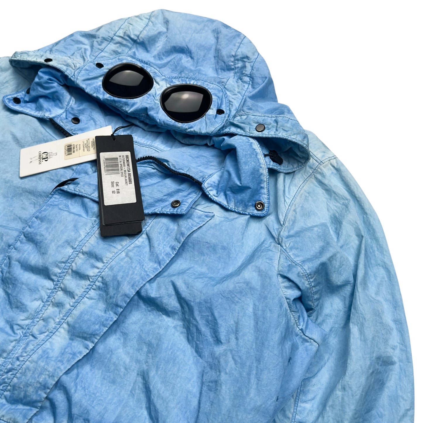 C.P. Company M.T.t.N. Internally Coloured Envelope La Mille Goggle Jacket - Blue