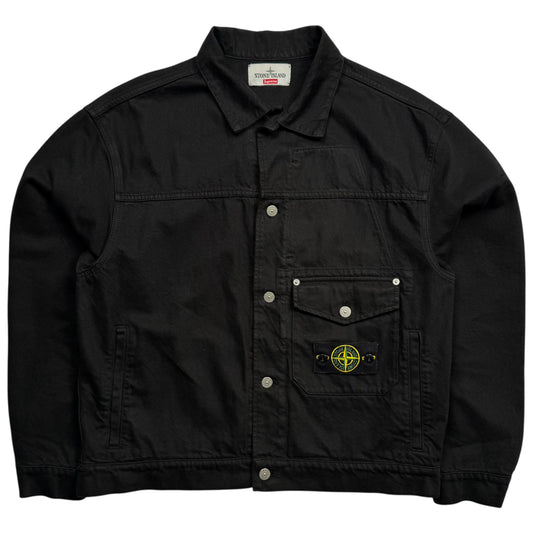 A/W 23 Stone Island x Supreme Bull Denim TC Jacket