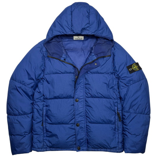 A/W 15 Stone Island Crinkle Reps NY Down Puffer Jacket - Cobalt Blue