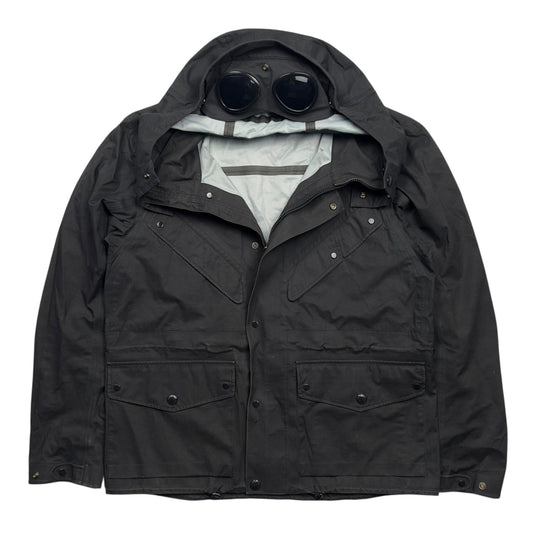 C.P. Company T Mack Waterproof Goggle Jacket - Black