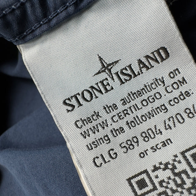 S/S 17 Stone Island Cotton Pocket Overshirt Jacket - Navy
