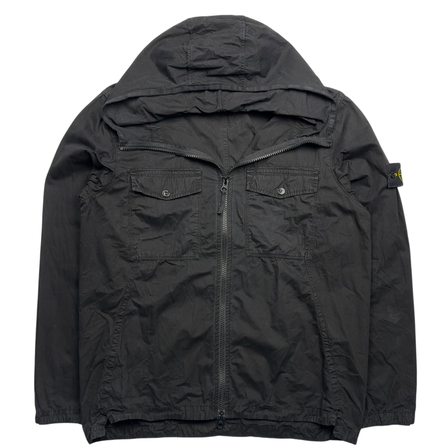 A/W 18 Stone Island Hooded Overshirt - Black