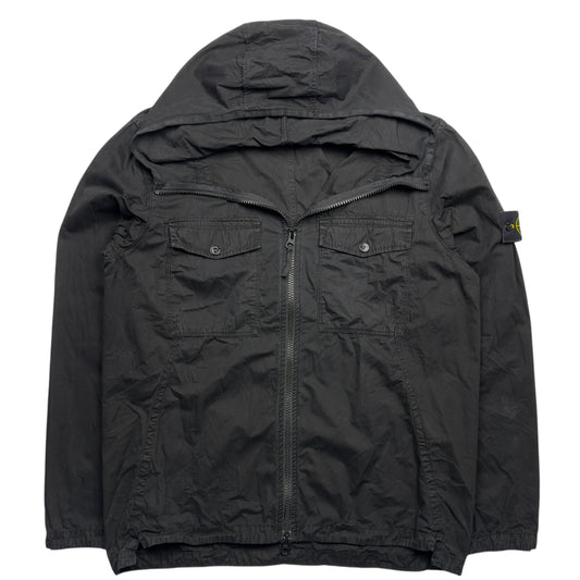 A/W 18 Stone Island Hooded Overshirt - Black