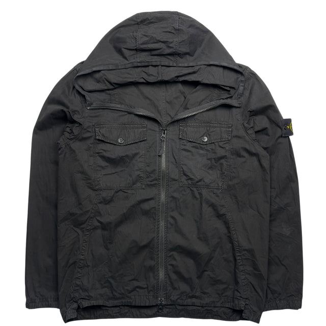 A/W 18 Stone Island Hooded Overshirt - Black