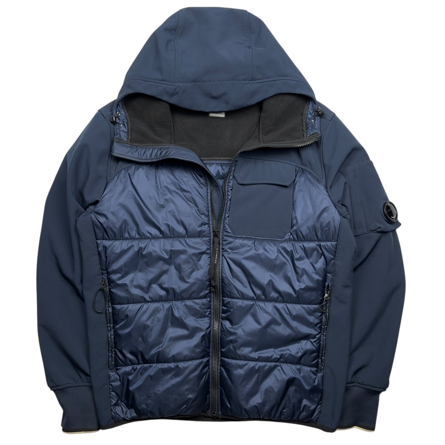 C.P. Company Soft Shell Padded Jacket - Navy