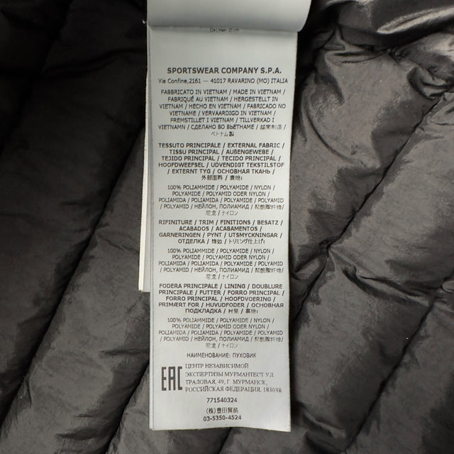 A/W 22 Stone Island Loom Woven Chambers R-Nylon Down TC Puffer Jacket - Black