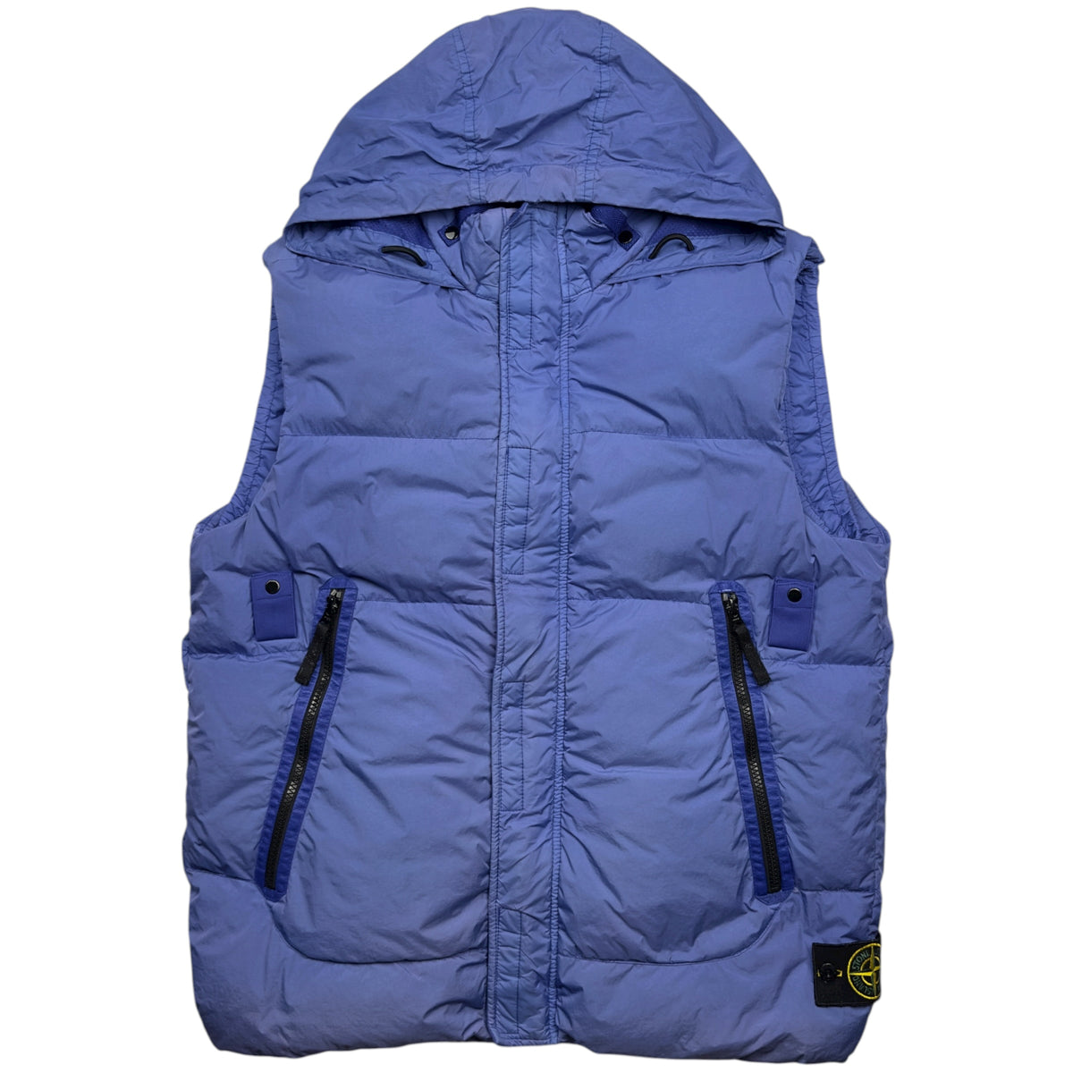A/W 21 Stone Island Crinkle Reps R NY Down Gilet - Blue