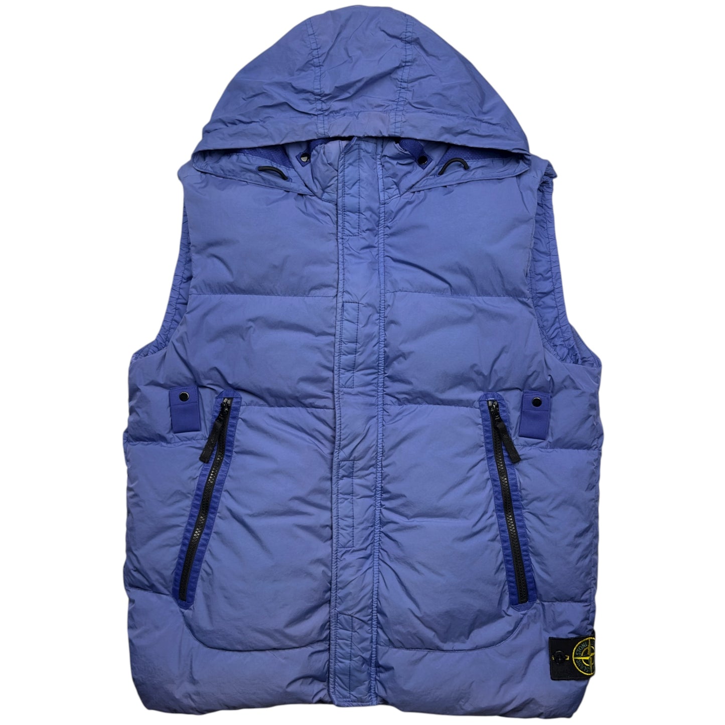 A/W 21 Stone Island Crinkle Reps R NY Down Gilet - Blue