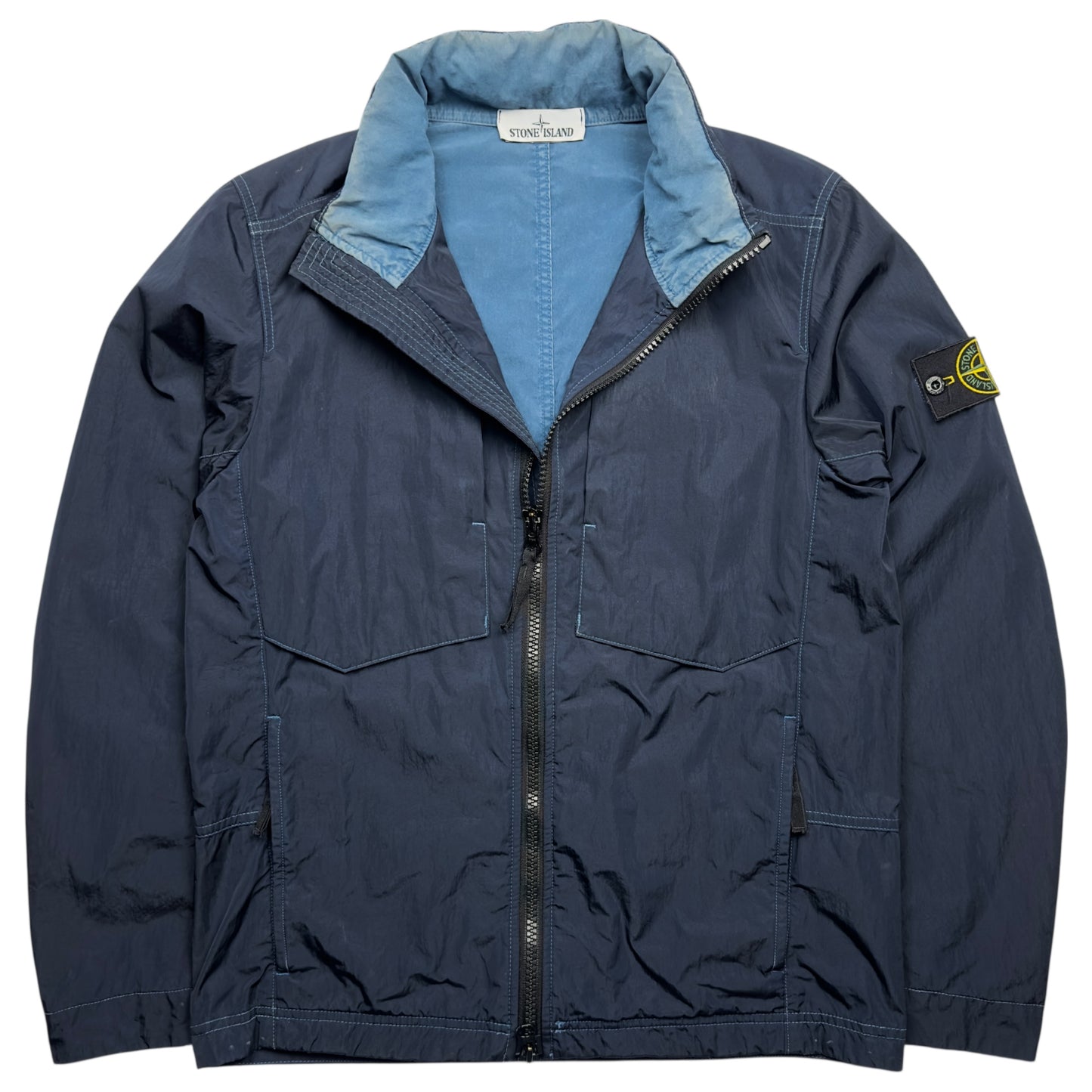 A/W 17 Stone Island Nylon Metal Flock Jacket - Navy