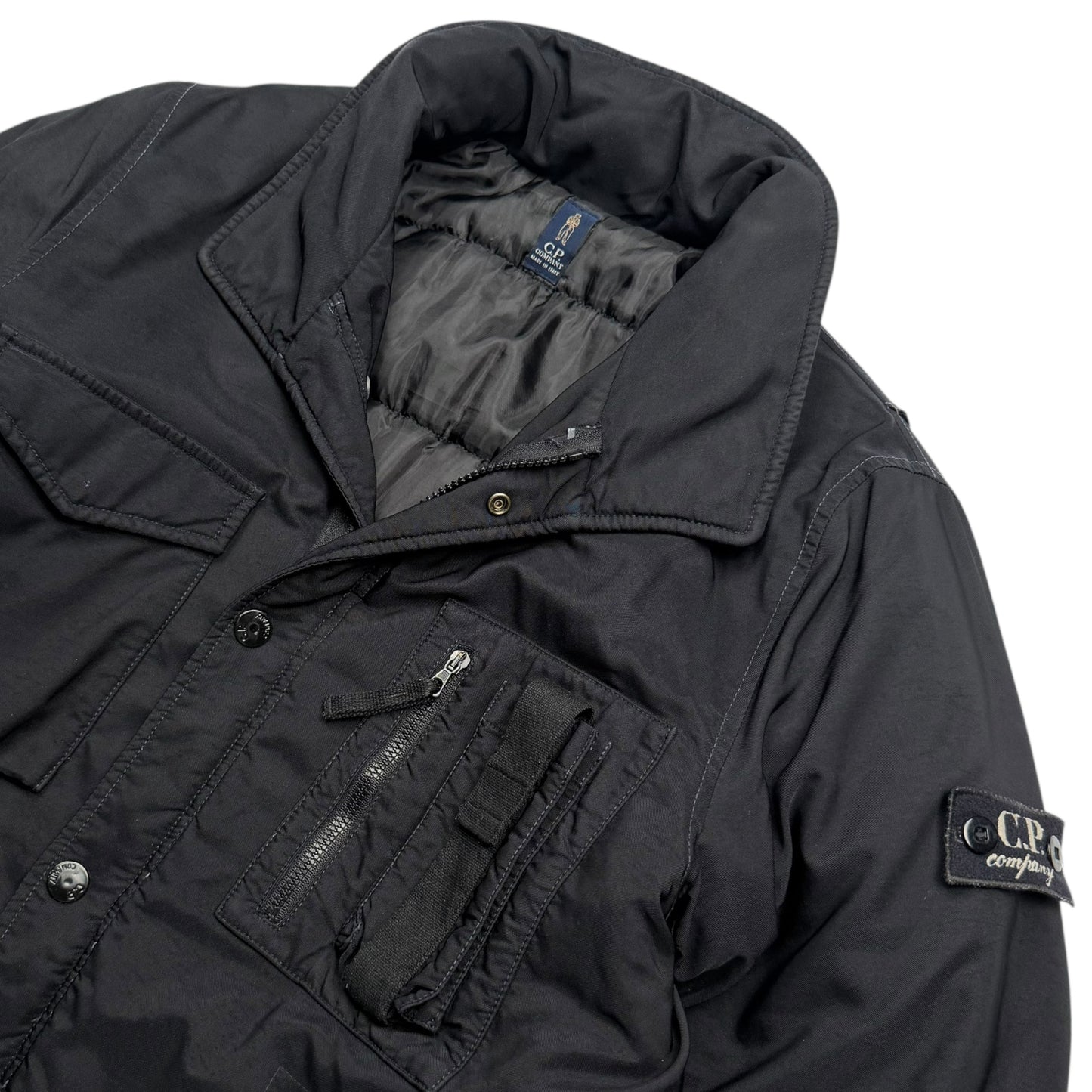 90's C.P. Company Badged Field Jacket - Black