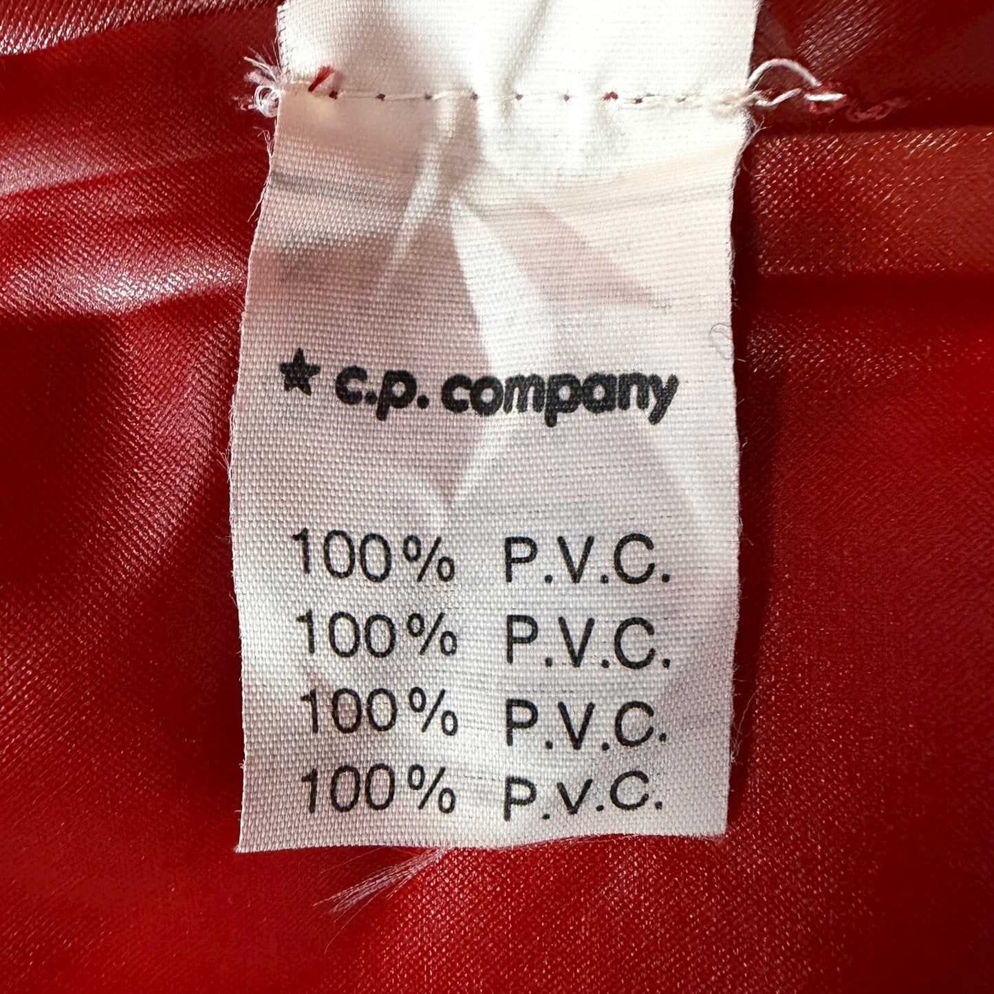 S/S 88 Stone Island PVC Rain Jacket - Red