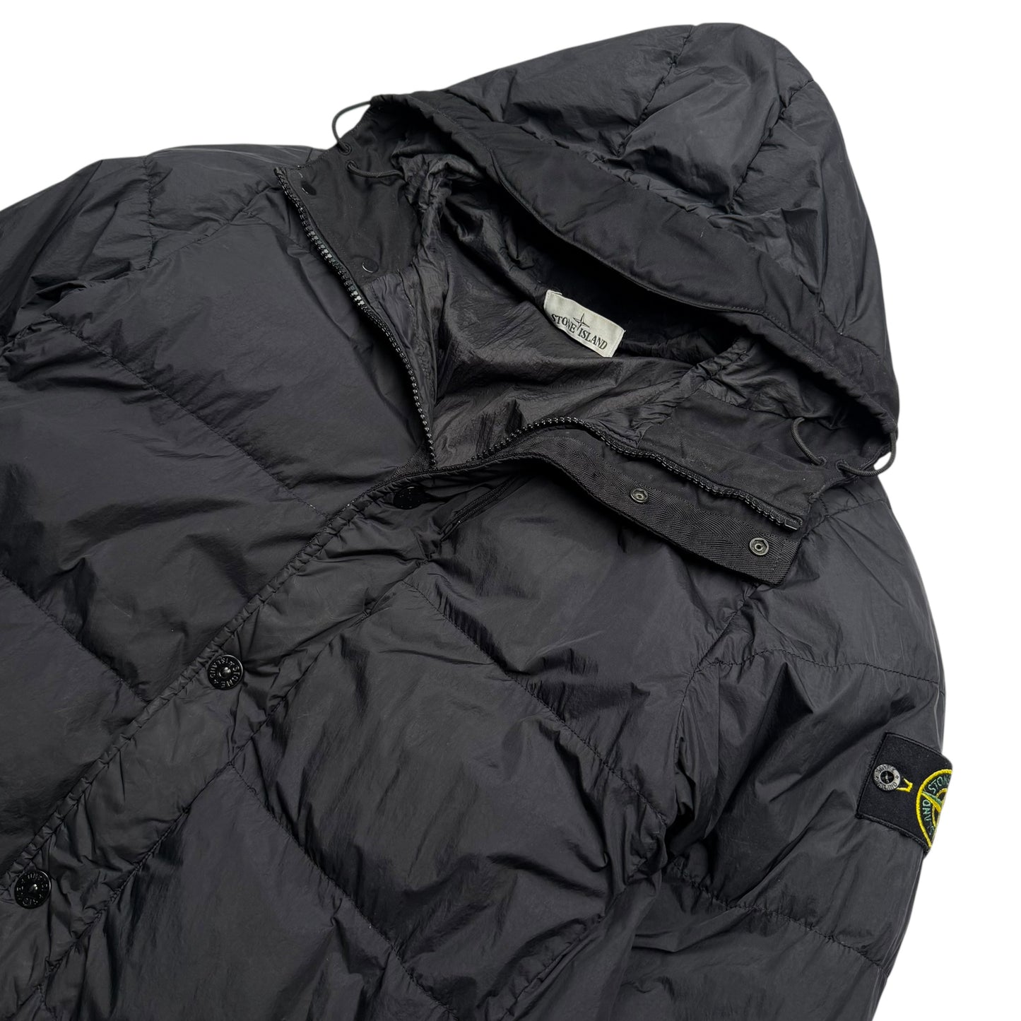 A/W 16 Stone Island Crinkle Reps NY Down Puffer Jacket - Black