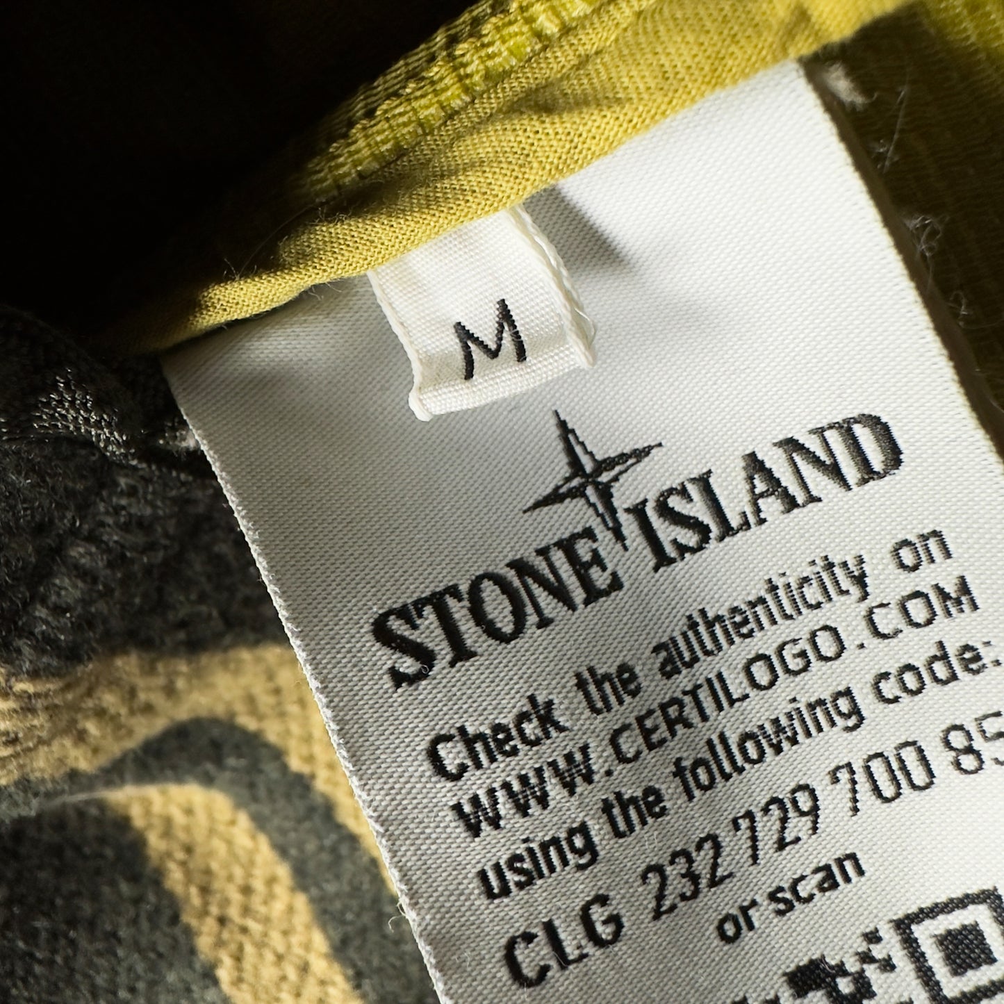 A/W 19 Stone Island Reflective Weave Ripstop TC Parka Jacket with Panno Jacquard Lining