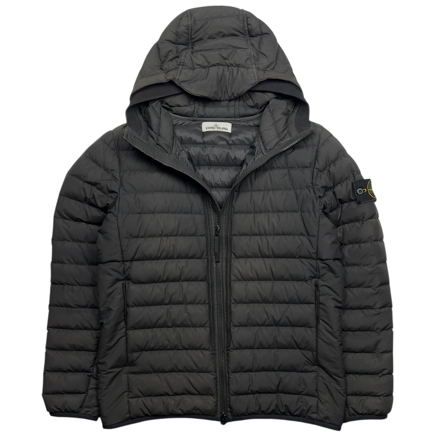 A/W 21 Stone Island O-Cotton / R-Nylon Tela Down Puffer Jacket - Black