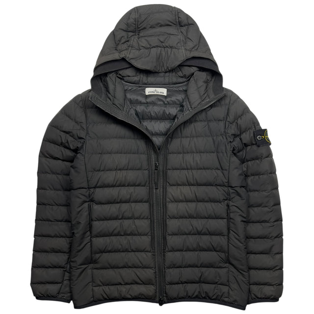 A/W 21 Stone Island O-Cotton / R-Nylon Tela Down Puffer Jacket - Black