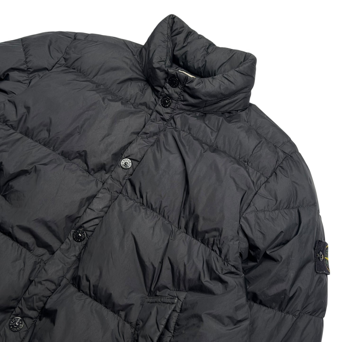 A/W 15 Stone Island Crinkle Reps NY Down Puffer Jacket - Black