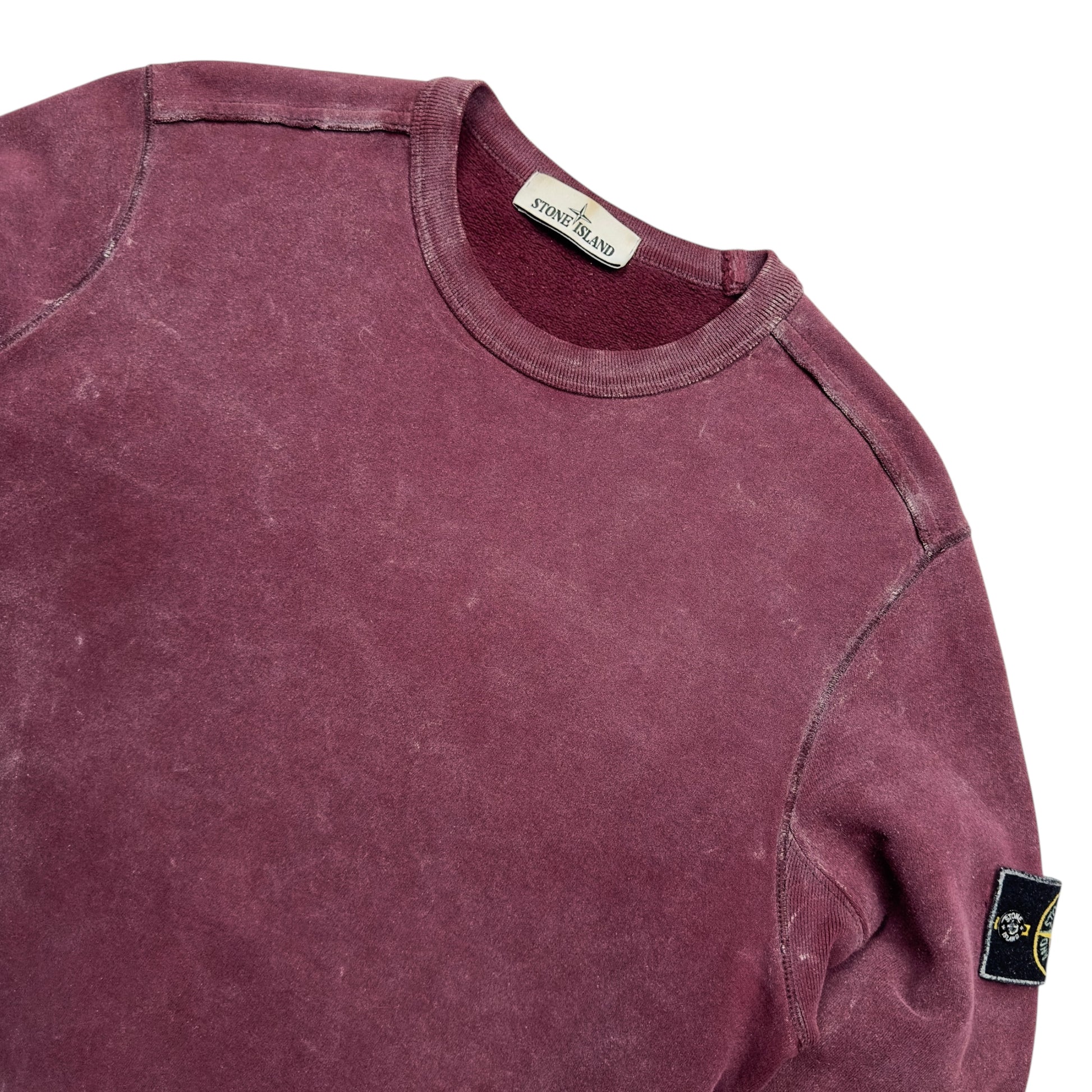 A/W 17 Stone Island Frost Crewneck Sweater - Burgundy
