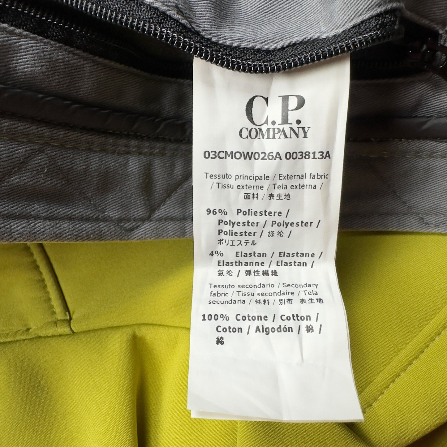 C.P. Company Soft Shell Goggle Jacket - Yellow