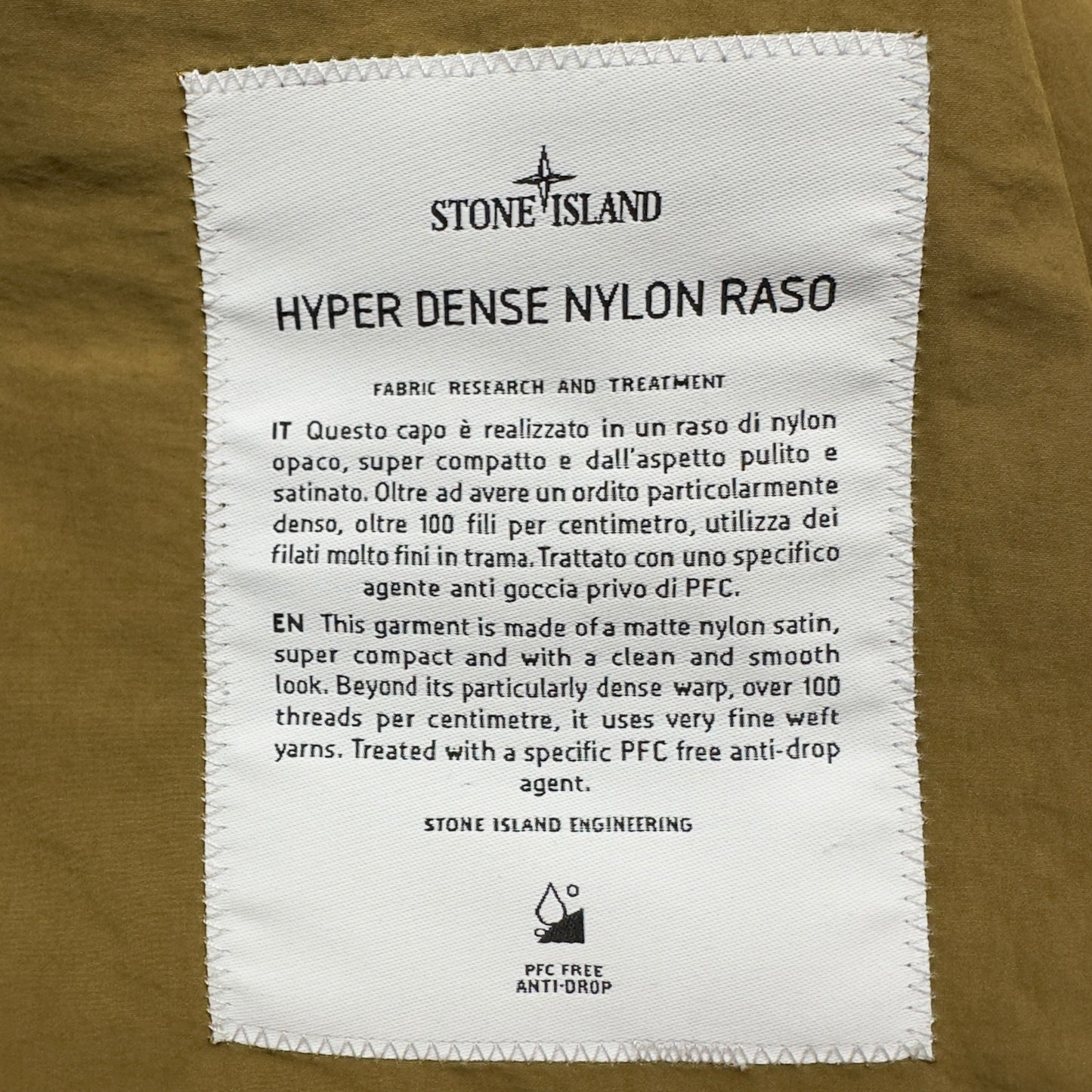 S/S 23 Stone Island Hyper Dense Nylon Raso Field Jacket