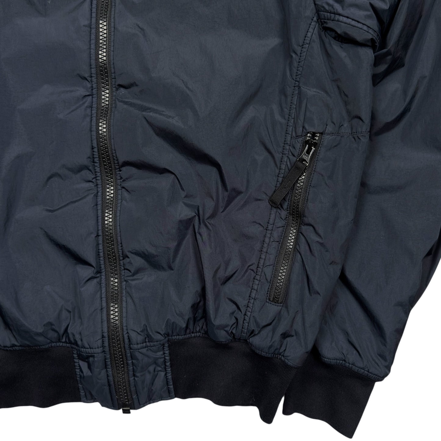 A/W 17 Stone Island Lined Crinkle Reps NY Bomber - Navy