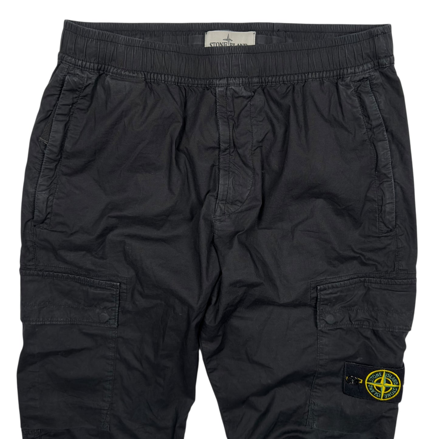 S/S 22 Stone Island Stretch Cotton Cargo Trousers 30 RE-T