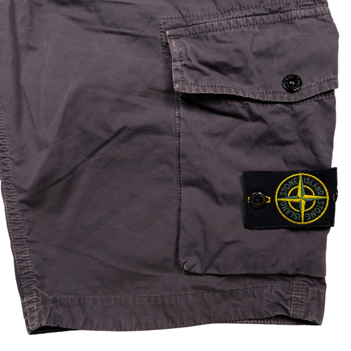 S/S 19 Stone Island Slim Fit Cargo Shorts - Dark Purple