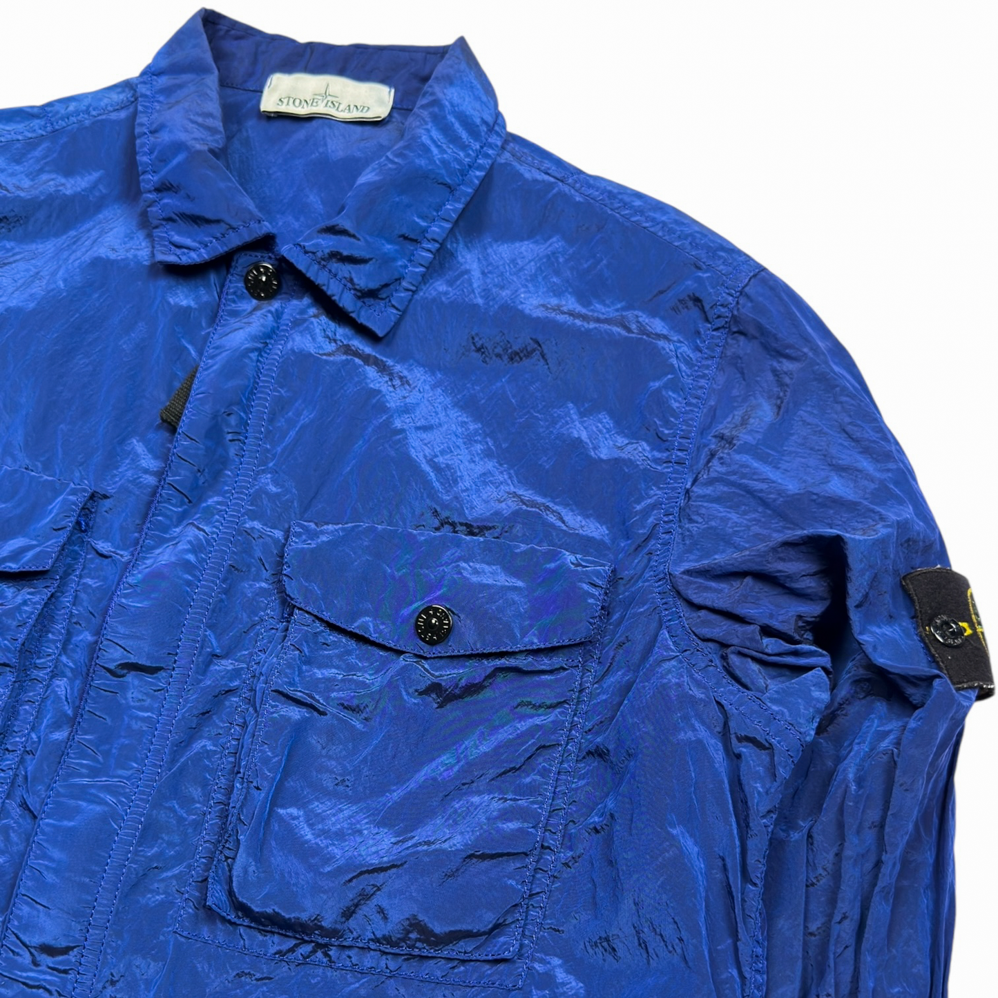 S/S 15 Stone Island Nylon Metal Overshirt - Blue
