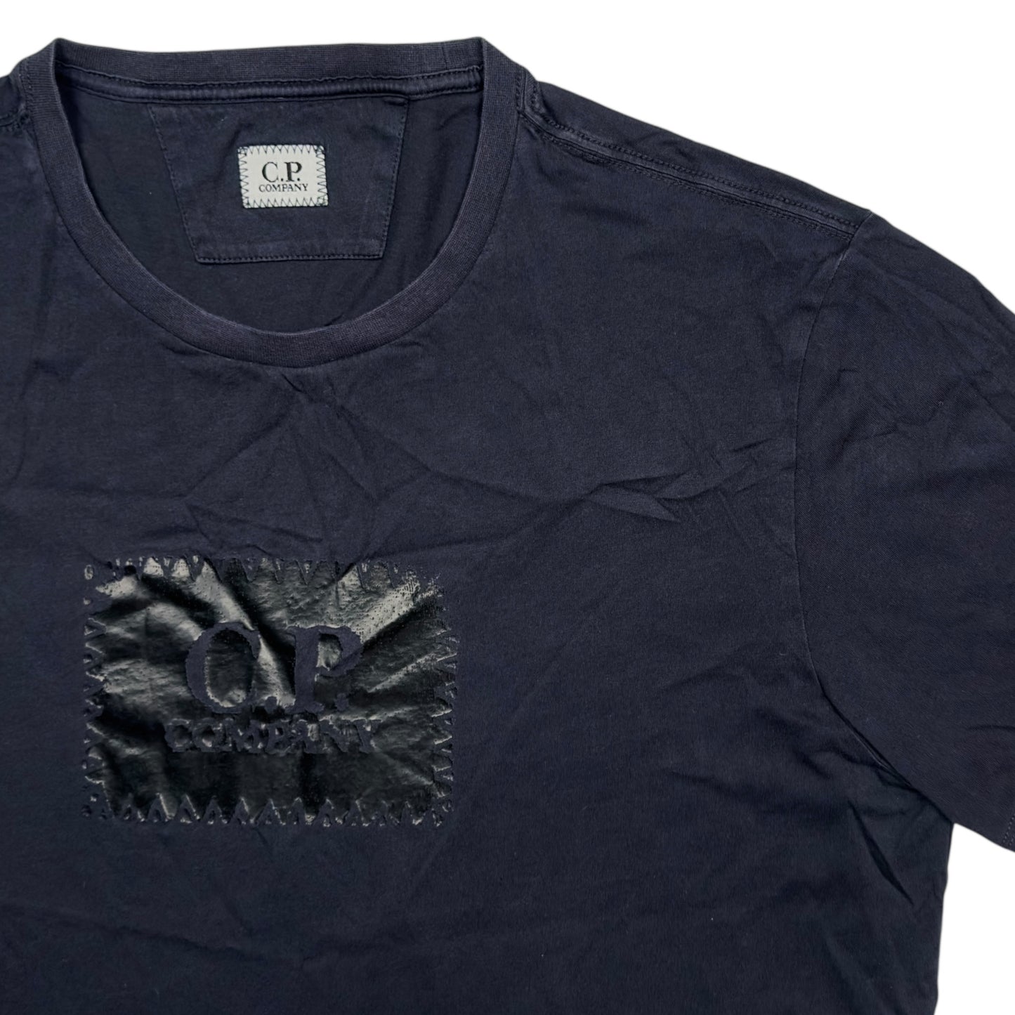 C.P. Company Big Stitch Logo T-Shirt - Navy