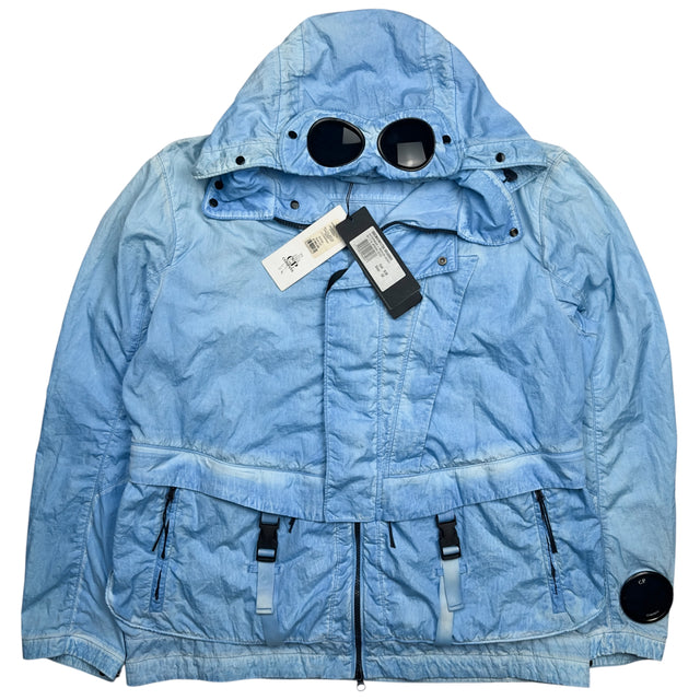 C.P. Company M.T.t.N. Internally Coloured Envelope La Mille Goggle Jacket - Blue